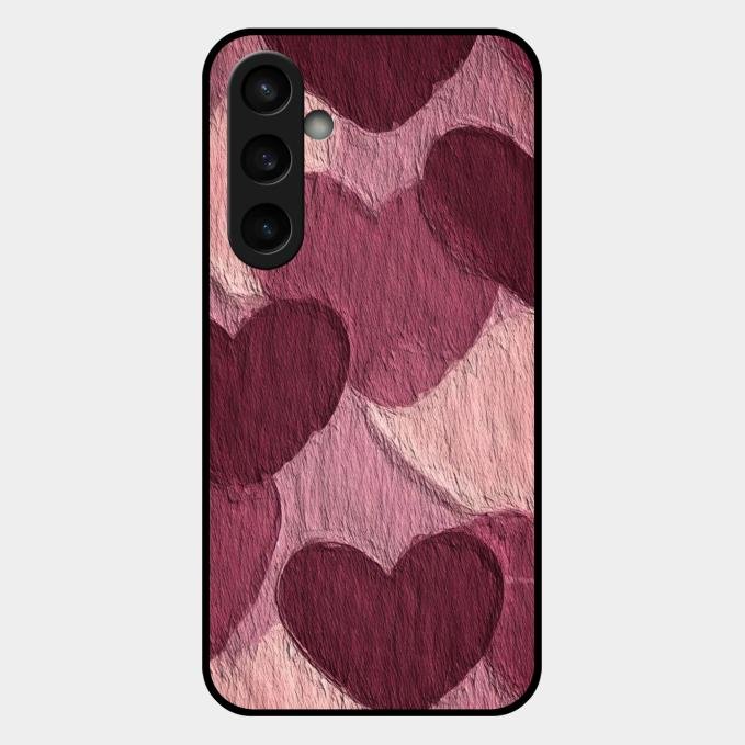 Velvet Hearts Glass Case Cover For Samsung Galaxy S23 Fe 5G