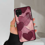 Velvet Hearts Glass Case Cover For Samsung Galaxy A42 5G