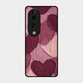 Velvet Hearts Glass Case Cover For Vivo T3 Ultra