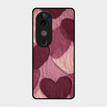 Velvet Hearts Glass Case Cover For Vivo V40 Pro 5G