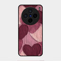 Velvet Hearts Glass Case Cover For Vivo X200 5G