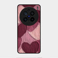 Velvet Hearts Glass Case Cover For Vivo X200 Pro 5G