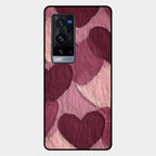 Velvet Hearts Glass Case Cover For Vivo X60 Pro Plus 5G