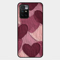 Velvet Hearts Glass Case Cover For Xiaomi Redmi 10 Prime 2022