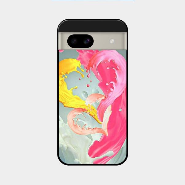 Vibrant Color Splash Heart Aesthetic Phone Case For Google