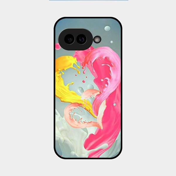 Vibrant Color Splash Heart Aesthetic Phone Case For Google