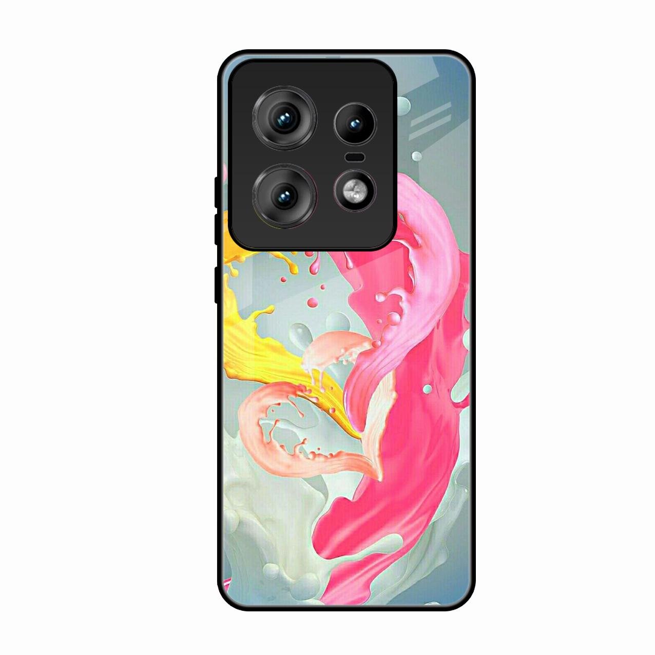 Vibrant Color Splash Heart Aesthetic Phone Case For Motorola