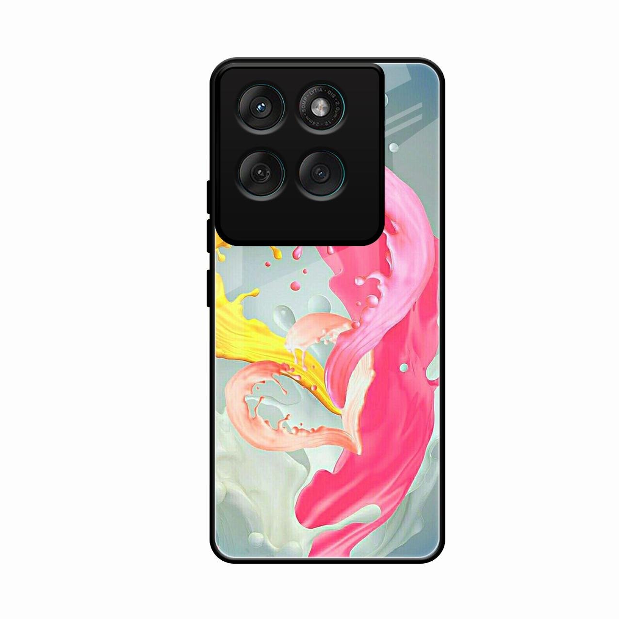 Vibrant Color Splash Heart Aesthetic Phone Case For Motorola