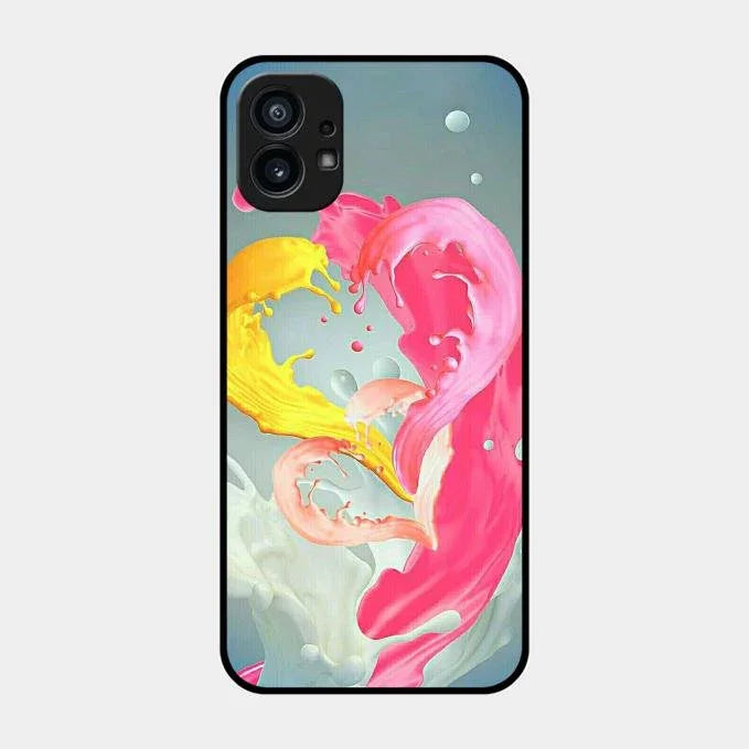 Vibrant Color Splash Heart Aesthetic Phone Case For Nothing