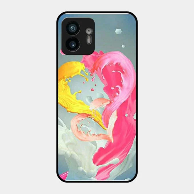 Vibrant Color Splash Heart Aesthetic Phone Case For Nothing