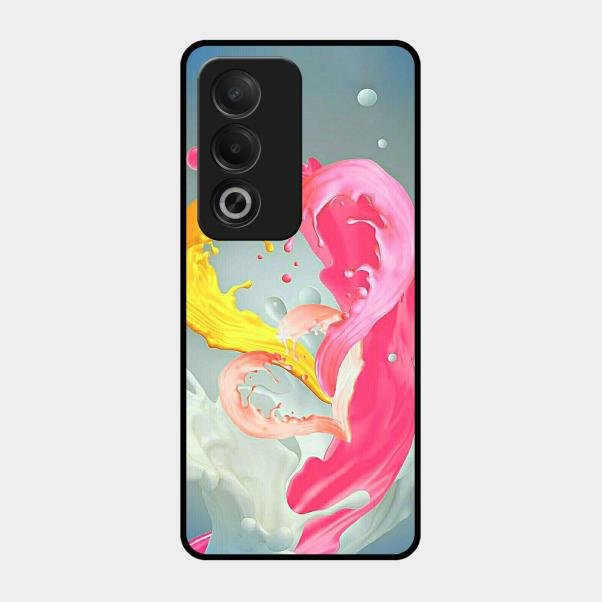 Vibrant Color Splash Heart Aesthetic Phone Case For Oppo