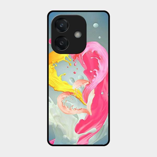 Vibrant Color Splash Heart Aesthetic Phone Case For Oppo