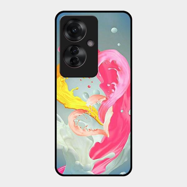 Vibrant Color Splash Heart Aesthetic Phone Case For Oppo