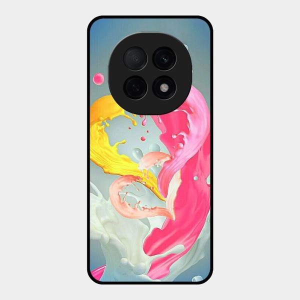 Vibrant Color Splash Heart Aesthetic Phone Case For Oppo