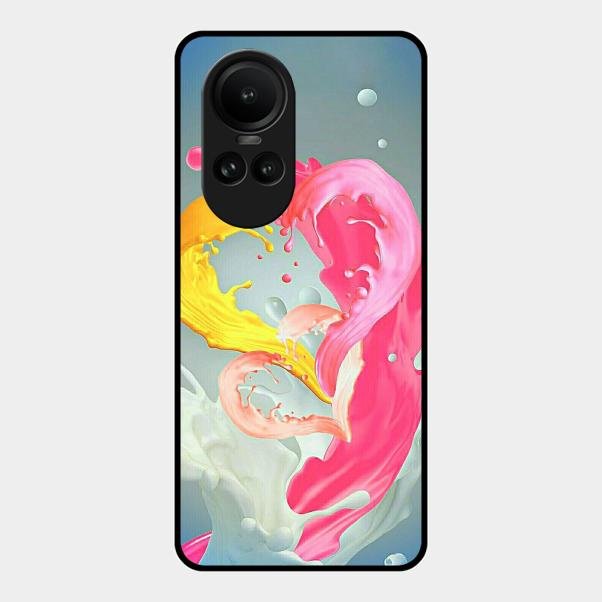 Vibrant Color Splash Heart Aesthetic Phone Case For Oppo