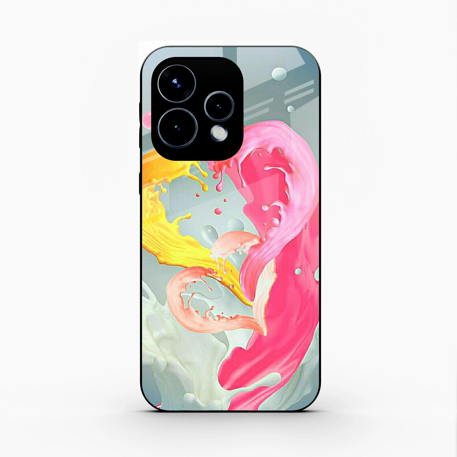 Vibrant Color Splash Heart Aesthetic Phone Case For Oppo