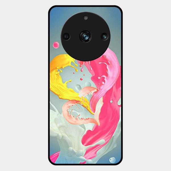Vibrant Color Splash Heart Aesthetic Phone Case For Realme