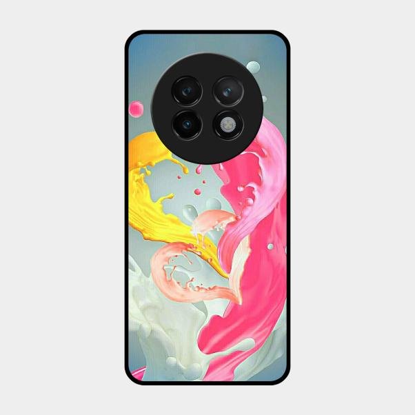 Vibrant Color Splash Heart Aesthetic Phone Case For Realme