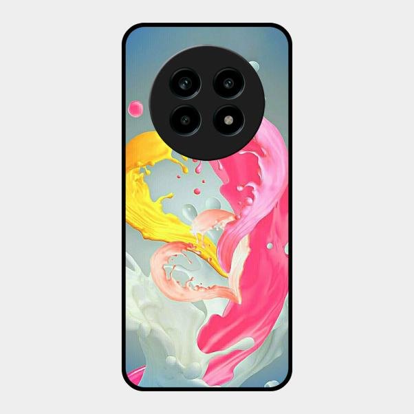 Vibrant Color Splash Heart Aesthetic Phone Case For Realme