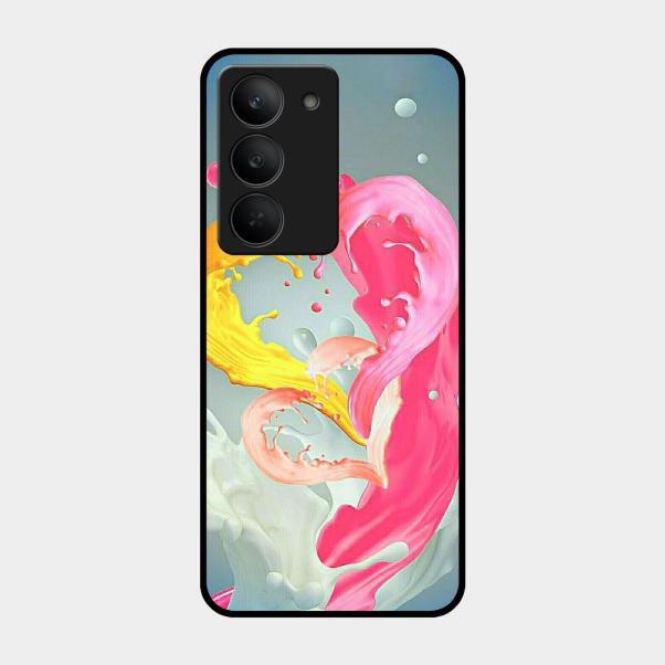 Vibrant Color Splash Heart Aesthetic Phone Case For Realme