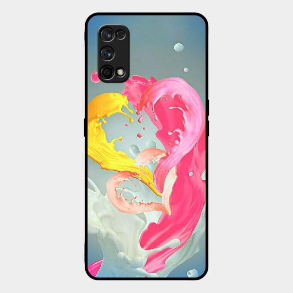 Vibrant Color Splash Heart Aesthetic Phone Case For Realme