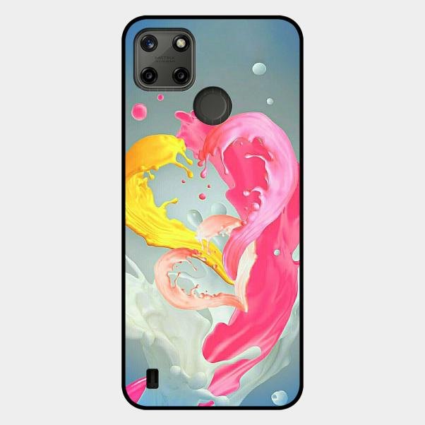 Vibrant Color Splash Heart Aesthetic Phone Case For Realme