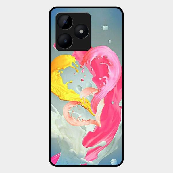 Vibrant Color Splash Heart Aesthetic Phone Case For Realme