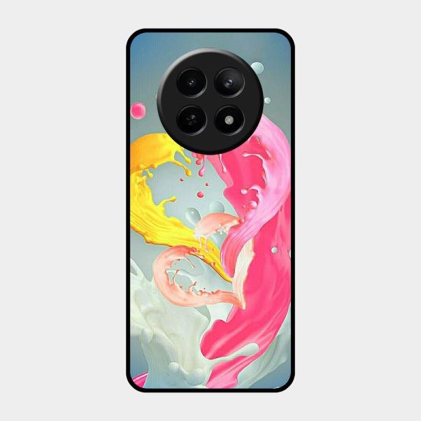 Vibrant Color Splash Heart Aesthetic Phone Case For Realme