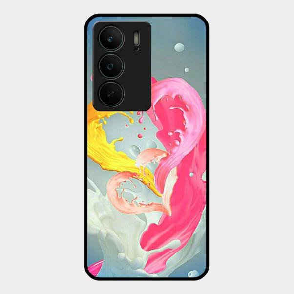 Vibrant Color Splash Heart Aesthetic Phone Case For Realme