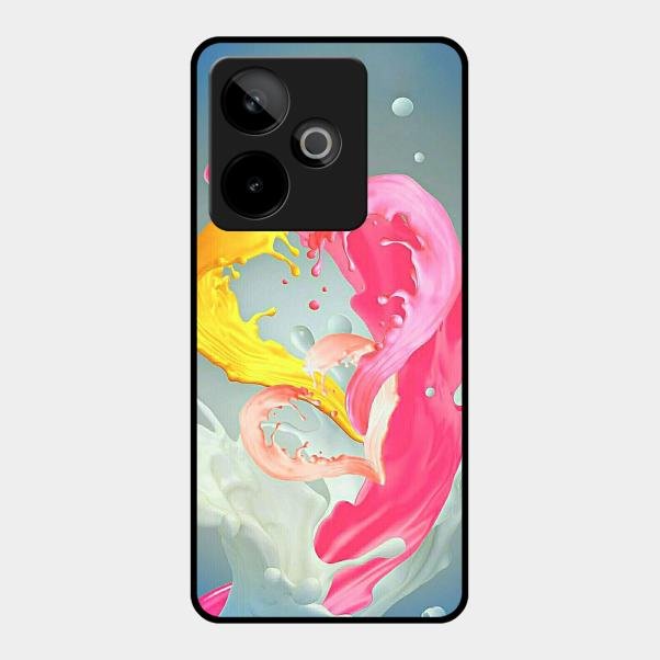 Vibrant Color Splash Heart Aesthetic Phone Case For Realme