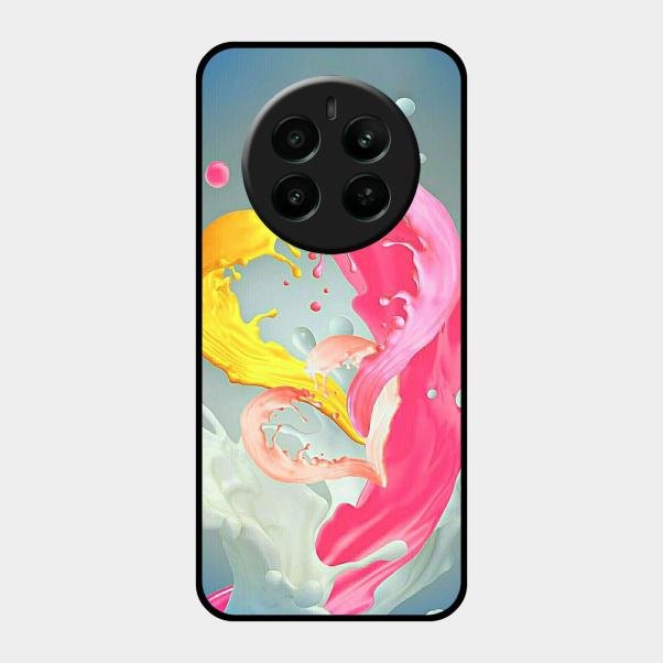 Vibrant Color Splash Heart Aesthetic Phone Case For Realme
