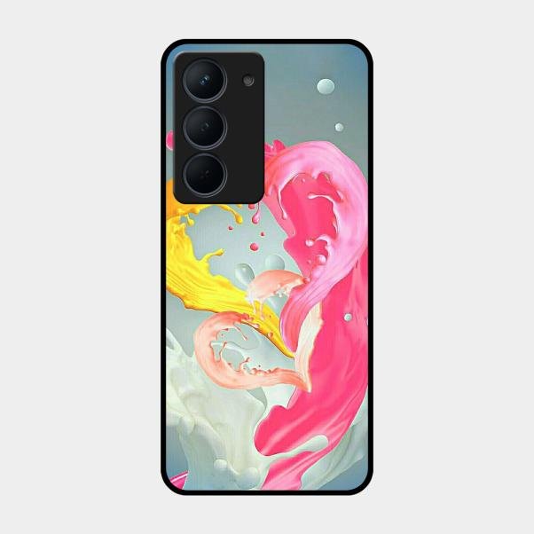 Vibrant Color Splash Heart Aesthetic Phone Case For Realme