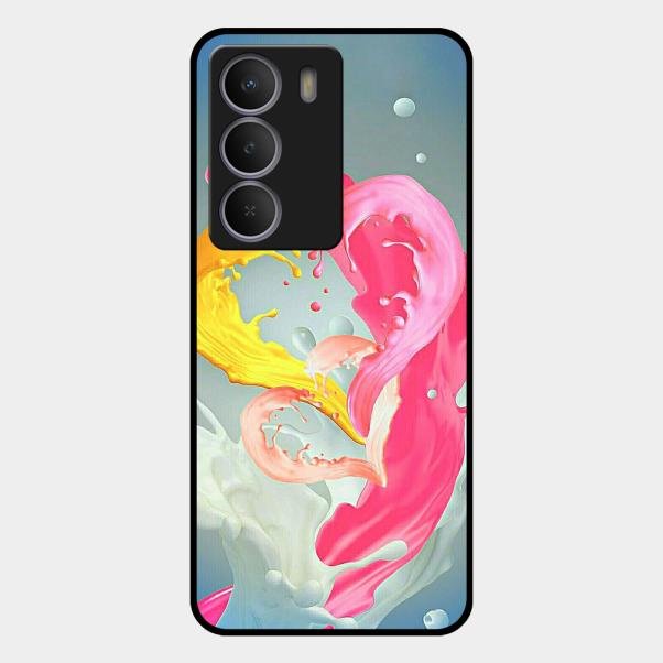 Vibrant Color Splash Heart Aesthetic Phone Case For Realme