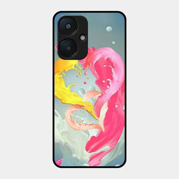 Vibrant Color Splash Heart Aesthetic Phone Case For Redmi