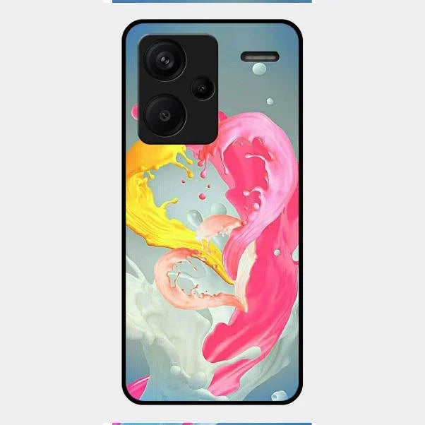 Vibrant Color Splash Heart Aesthetic Phone Case For Redmi