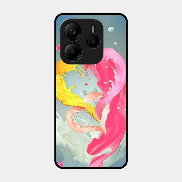 Vibrant Color Splash Heart Aesthetic Phone Case For Redmi