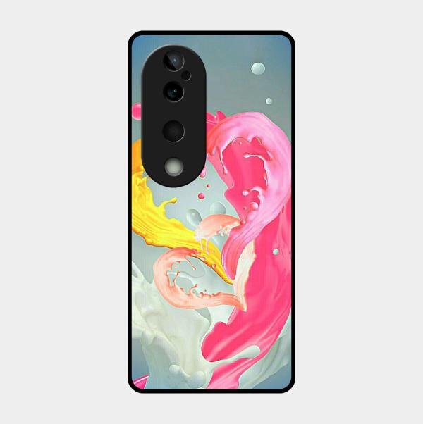 Vibrant Color Splash Heart Aesthetic Phone Case For Vivo