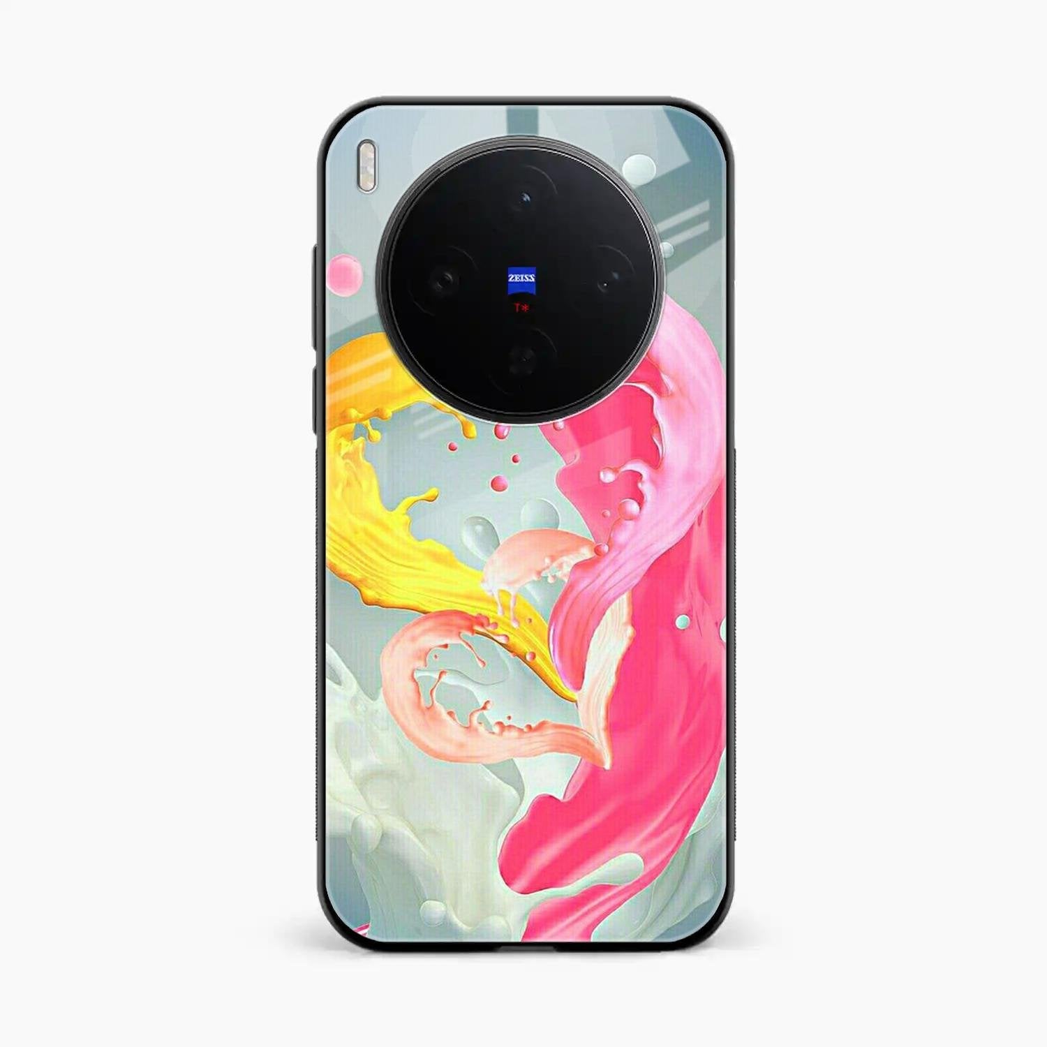 Vibrant Color Splash Heart Aesthetic Phone Case For Vivo