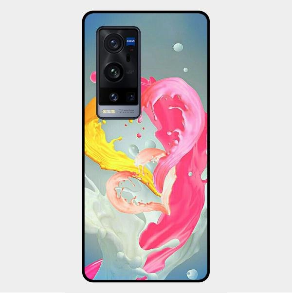 Vibrant Color Splash Heart Aesthetic Phone Case For Vivo
