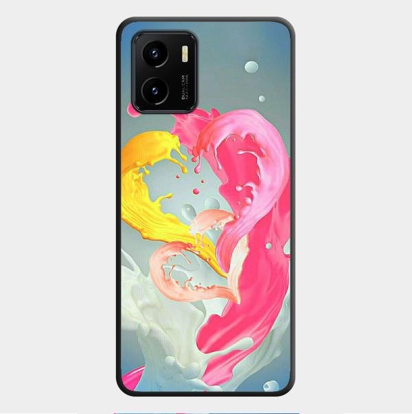 Vibrant Color Splash Heart Aesthetic Phone Case For Vivo