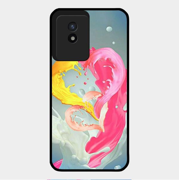 Vibrant Color Splash Heart Aesthetic Phone Case For Vivo