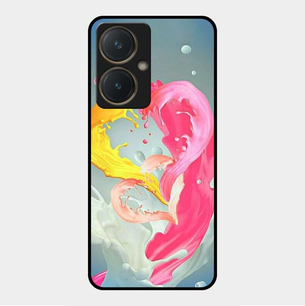 Vibrant Color Splash Heart Aesthetic Phone Case For Vivo