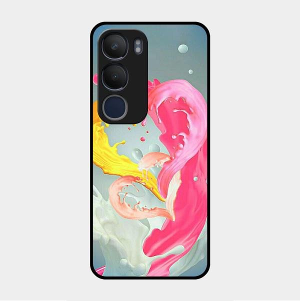 Vibrant Color Splash Heart Aesthetic Phone Case For Vivo
