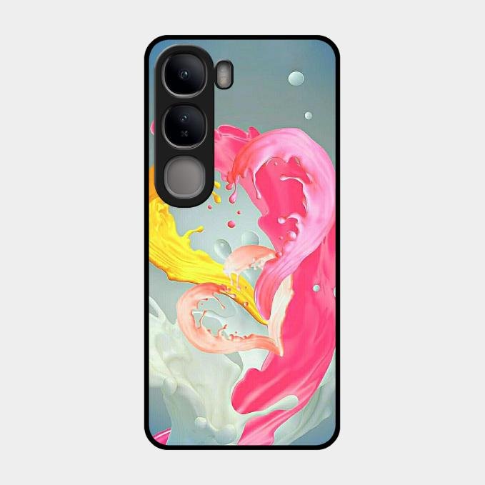 Vibrant Color Splash Heart Aesthetic Phone Case For Vivo