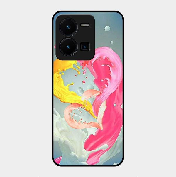 Vibrant Color Splash Heart Aesthetic Phone Case For Vivo