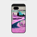 Village Scenery Glossy Metal Case Cover For Google Pixel 8A 5G
