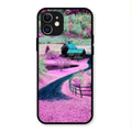 Village Scenery Glossy Metal Case Cover For iPhone 12