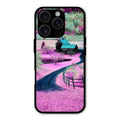 Village Scenery Glossy Metal Case Cover For iPhone 16 Pro