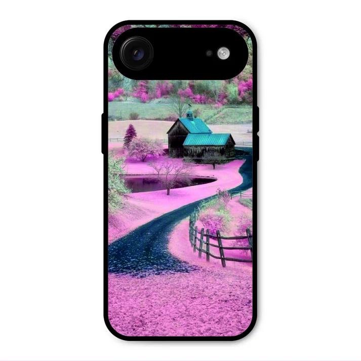 Village Scenery Glossy Metal Case Cover For iPhone Air