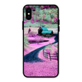 Village Scenery Glossy Metal Case Cover For iPhone XS